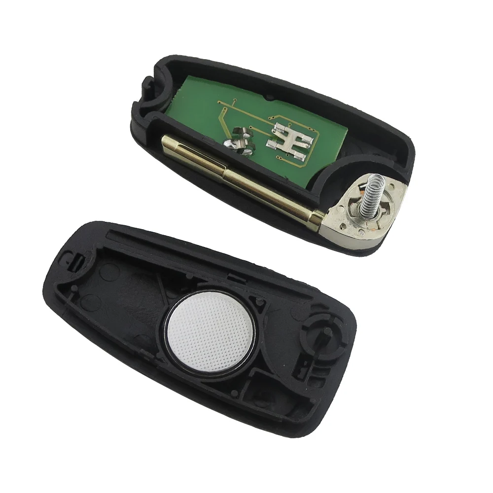 OkeyTech для Ford Mondeo Fiesta Galaxy Transit Remote Control Blank Key Uncut FO21 Blade 3 Button 433Mhz 4D60 Chip Flip foldable |