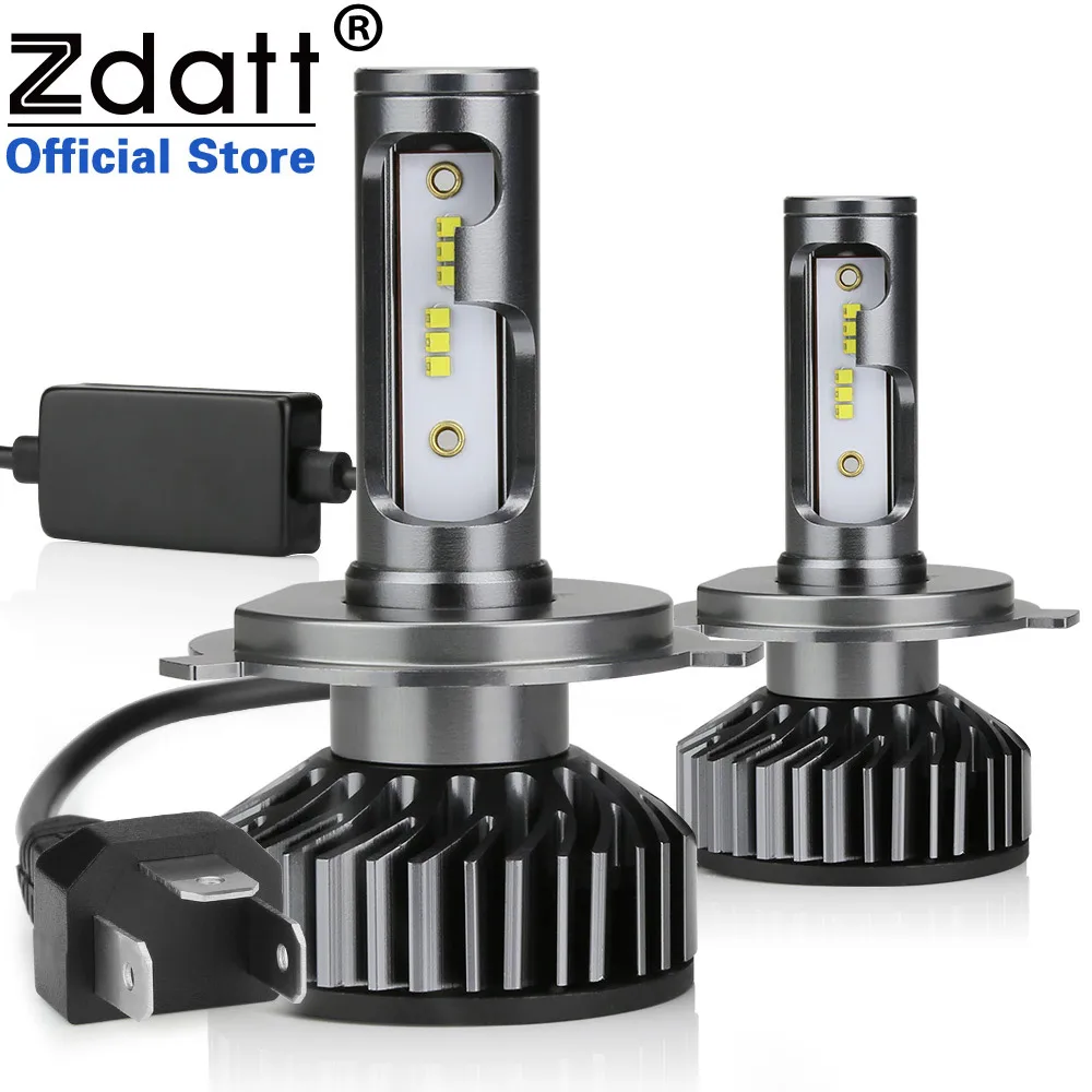 Автомобильные лампы Zdatt H1 H4 H7 led лампа Canbus 9005 HB3 9006 HB4 h27 h8 h11 светодиодные 100 Вт 16000 лм