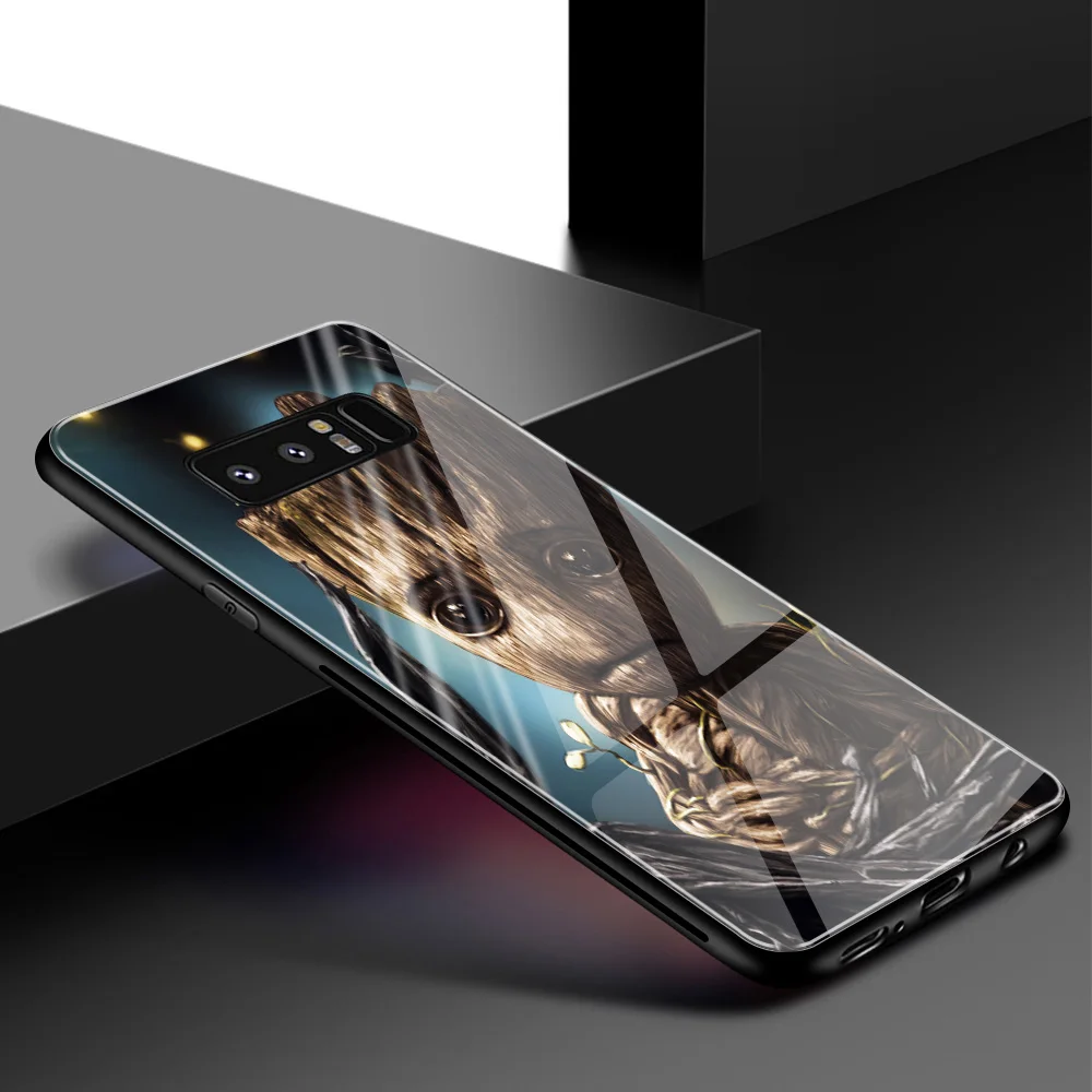 Новый чехол для samsung S9 милый стеклянный Galaxy Note 8 9 10 S8 S10 Plus lite|Бамперы| |