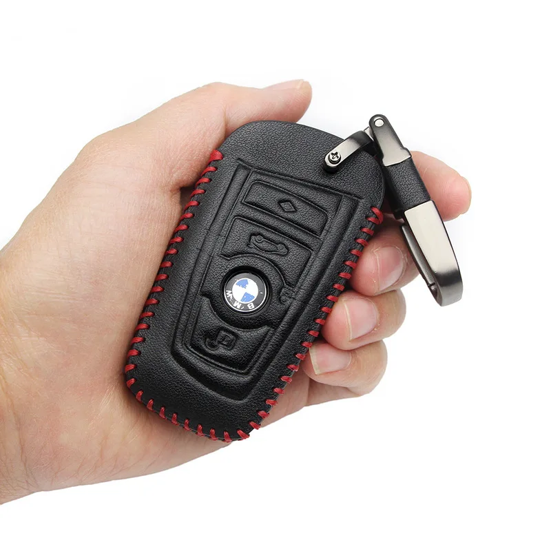 Suitable for BMW 5 Series 525li3 320li7 Car Key Bag Set First Layer Leather cover key YS001 | Автомобили и мотоциклы