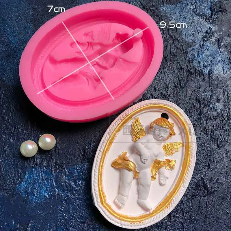 Angel baby силиконовая гипсовая форма подвеска силиконовые формы aramo гипсовая форма