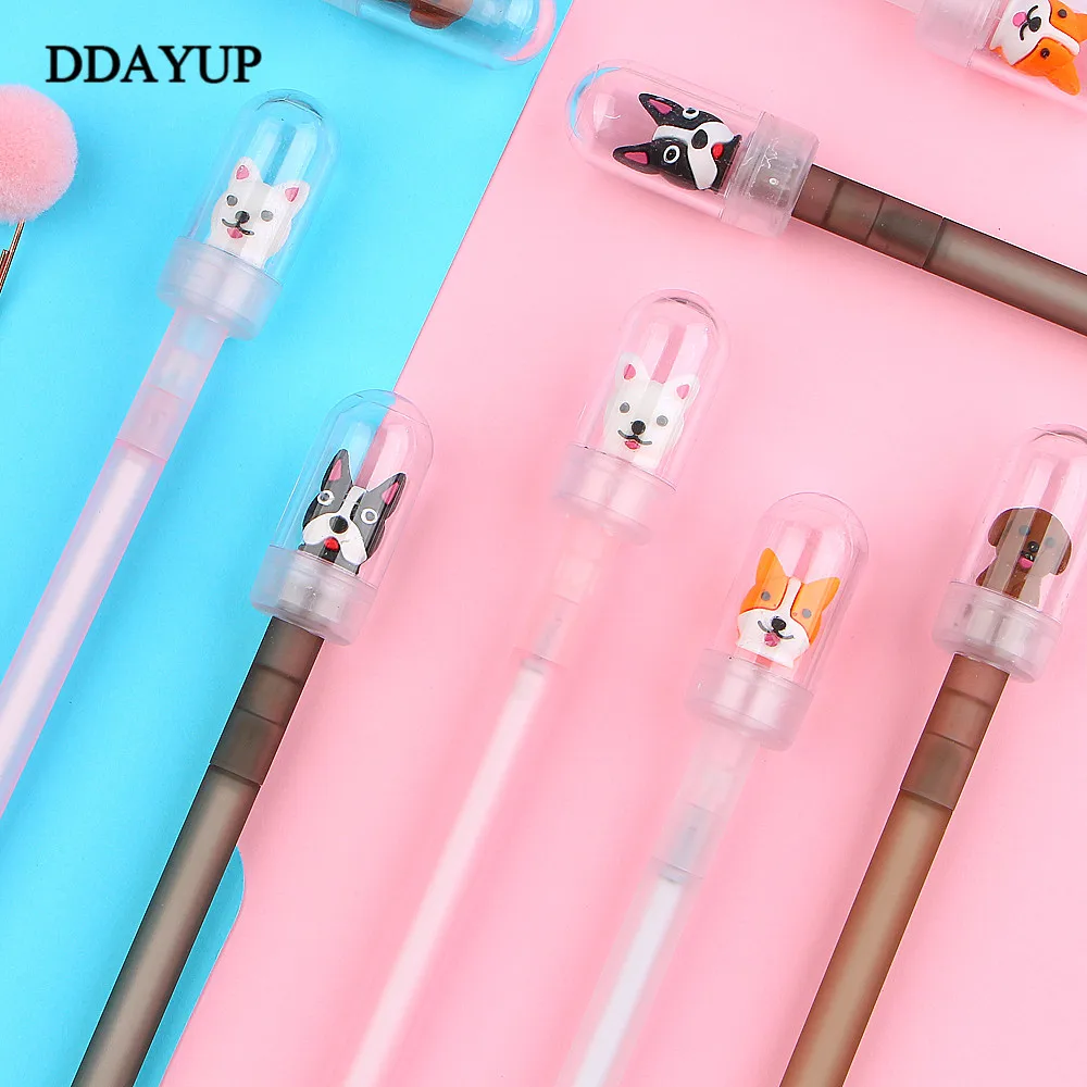 2 шт. милая кавайная гелевая ручка для собак Ручка роллер школьные офисные