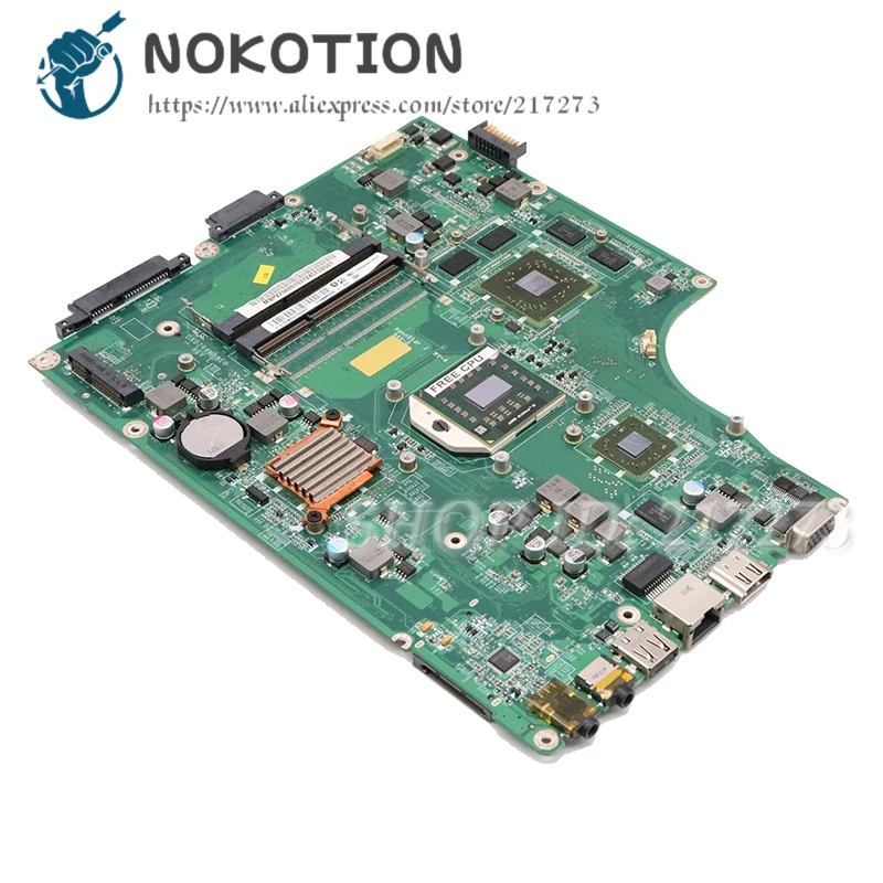 NOKOTION материнская плата для ноутбука acer ASPIRE 5553G материнская плата для ноутбука MBPV706001 MB. PV706.001 DA0ZR8MB8E0 HD5000 DDR3 Бесплатный процессор