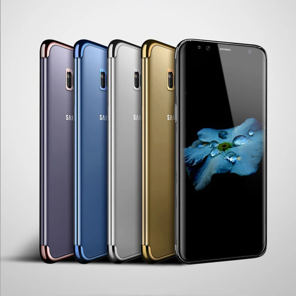 Блестящий чехол из ТПУ для Samsung Galaxy S8 Plus S9 S7 Edge Note 8 A5 A7 A8 J5 J7 2016 2017 2018 блестящие