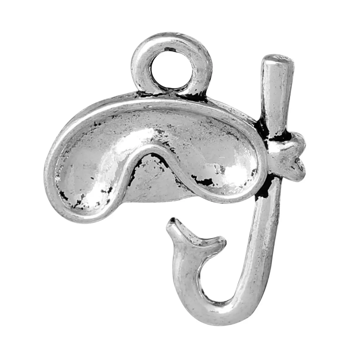

8SEASONS Charm Pendants Scuba Diving Mask & Snorkel Silver Color 25mm(1") x 20mm( 6/8"),10 PCs Hot new