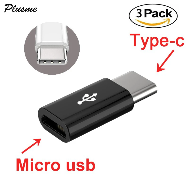 Адаптер для синхронизации данных 3 шт./лот Type C на Micro USB коннектор 1 Macbook Samsung S8 HUAWEI