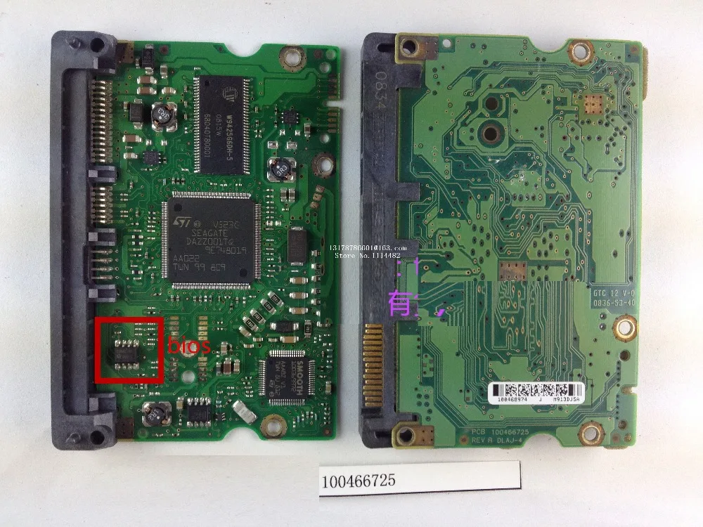 Жесткие детали привода PCB Логическая плата печатная 100466725 для Seagate 3 5 SATA hdd