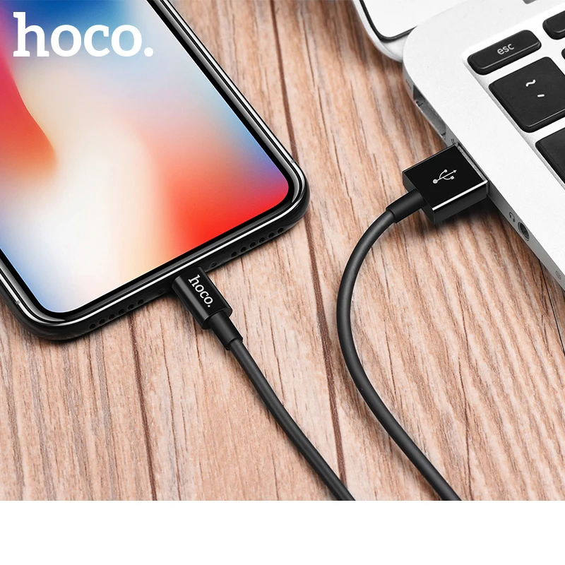 USB-кабель HOCO для iPhone X 8 7 6 5 6s кабели быстрой зарядки телефонов передачи данных SE