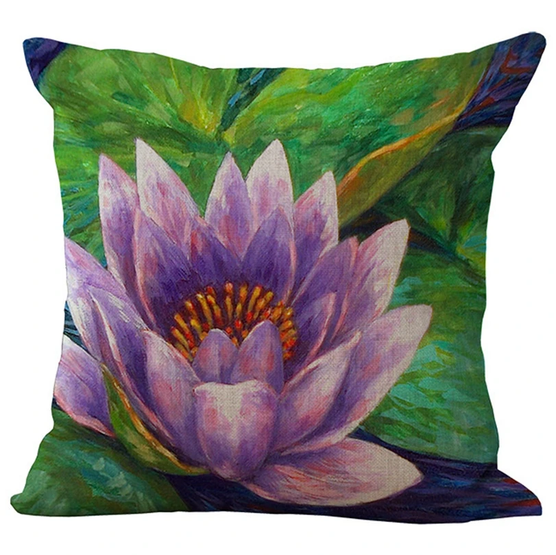 Оптовая продажа цена Lotus серии картина сиденья подушки декоративные домашний