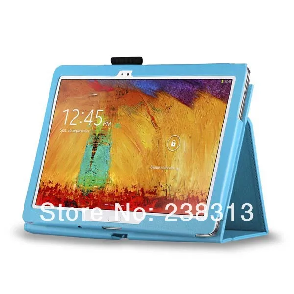 Кожаный чехол книжка с подставкой для Samsung Galaxy Note 10 1 2014 Editon p600 P601 + матовая