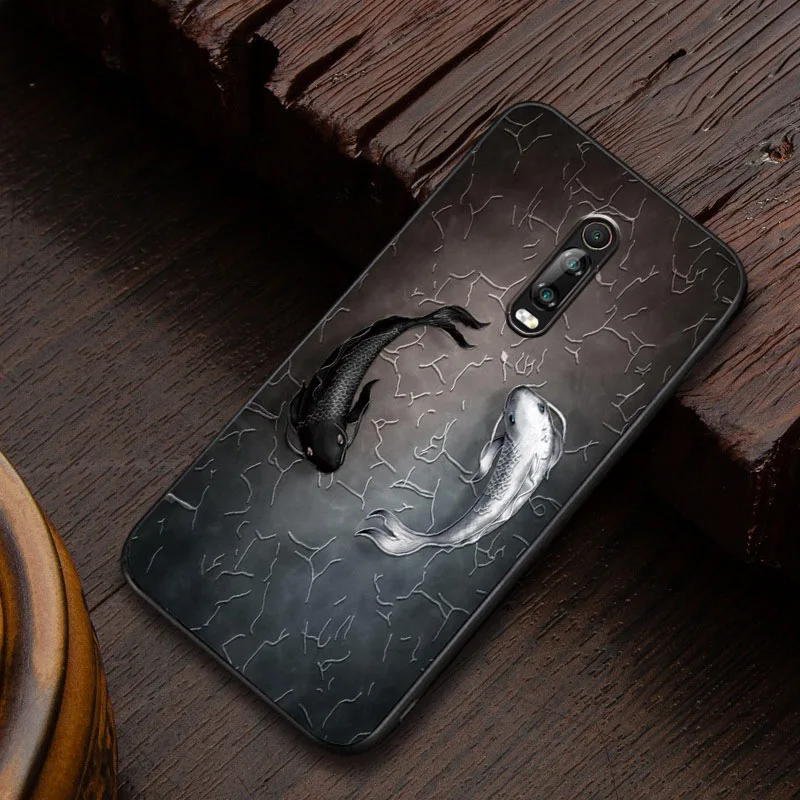 Рельефный Винтажный чехол в китайском и японском стиле для Xiaomi Redmi K20 PRO 9T телефона