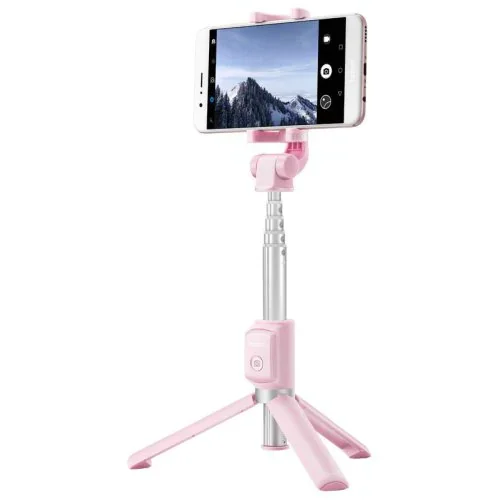 Pink HUAWEI Honor Selfie Stick AF15 bluetooth 10 м Беспроводной монопод выдвижной ручной штатив держатель - Цвет: Pink