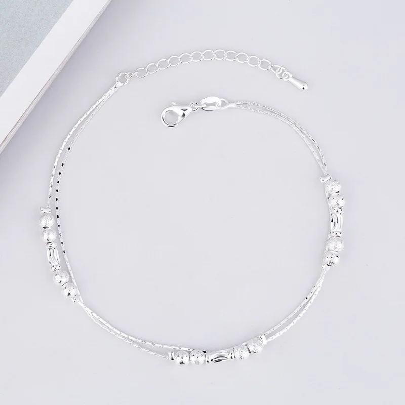 JOYESWING Для женщин ножной браслет на ногу Pulseira Feminina Femme серебро Цвет круглые