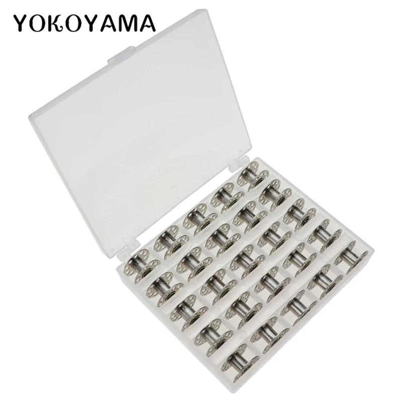 YOKOYAMA 25 шт. Пустой Катушки Шпулька металлический чехол прозрачный сетчатый для