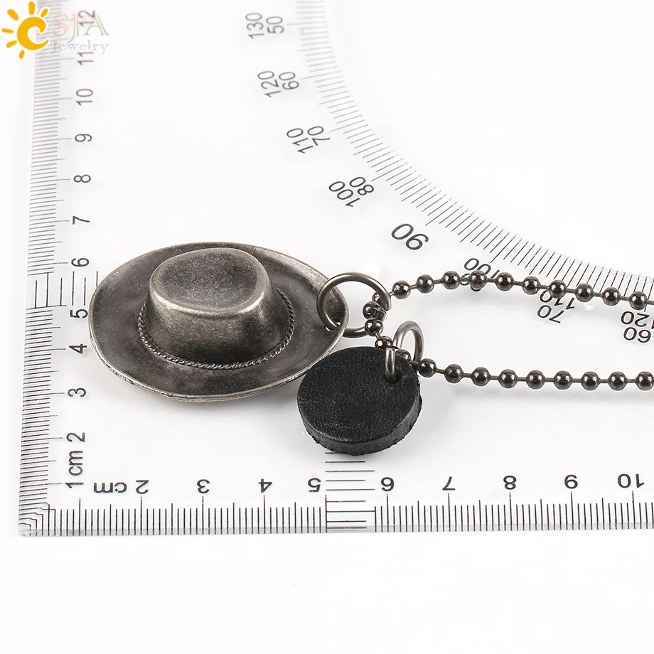 CSJA 2017 женские и мужские ювелирные изделия для панков Длинные ожерелья модная 3D