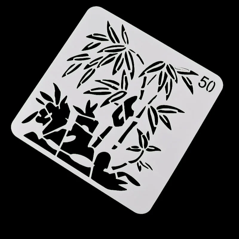 Парк bamboo выдалбливать Пластик трафарет PP живопись Трафарет DIY Скрапбукинг/карты