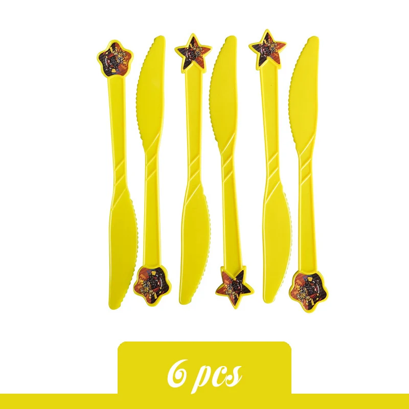 knife Children Party Set Transformation Bumblebee Optimus Prime Birthday Party Supplies Decoration Balloon Party Decoration Boy - Цвет: knife