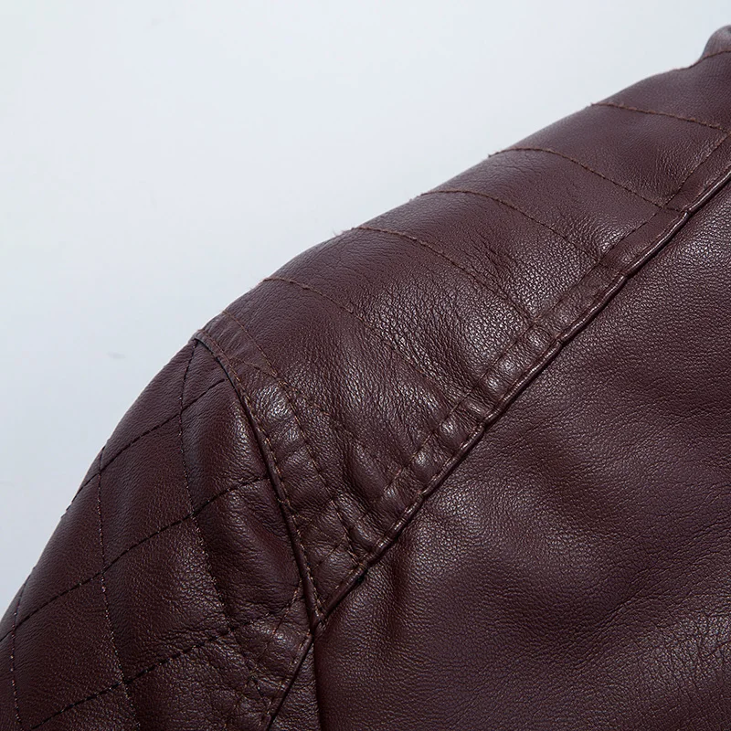 Новое поступление модные брендовые мотоциклетные кожаные куртки ZOEQO для мужчин