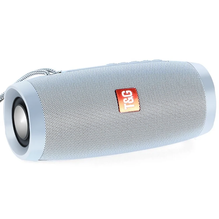 sliver speaker TOPROAD 10 Вт Bluetooth Динамик Портативный Беспроводной стерео Колонка Hi-Fi Динамик s Поддержка AUX в FM радио TF USB с микрофоном СВЕТОДИОДНЫЙ Красочный - Цвет: sliver speaker