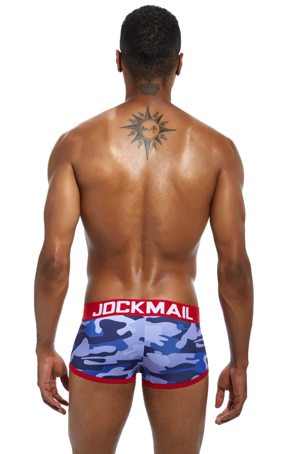 Бренд jockmail Боксер мужские сексуальные камуфляжные мужские шелковое нижнее белье с принтом Дышащие Боксеры cuecas masculina de marca Боксеры Шорты