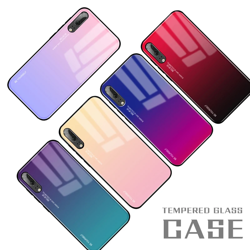 Гладкий сенсорный чехол из закаленного стекла для Huawei Nova 3i 4 3E 2i Mate 10 20 Lite P30 P20 Pro P