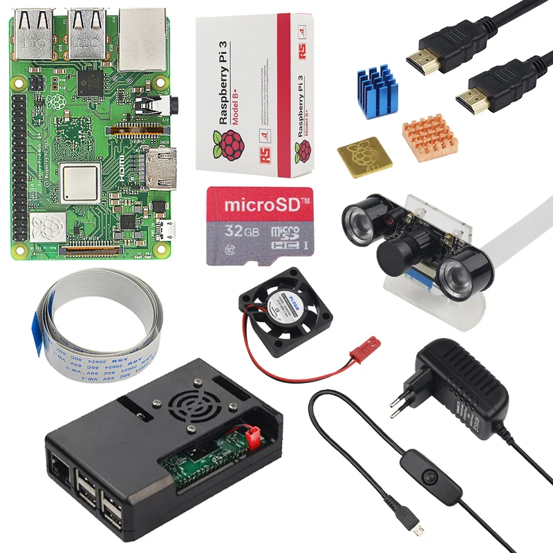 Оригинальный Raspberry Pi 3 model b плюс 1 4 ГГц quad core 64 разрядный процессор 2 4G & 5G Wi Fi Bluetooth