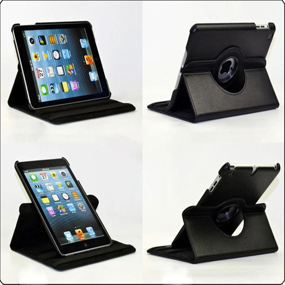 Tendway кожаный чехол для ipad 9 7 подставка 360 градусов вращающийся Смарт Чехол Air 2