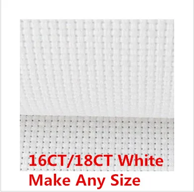 Factory Shop Whites 18CT Or 16CT Size 63X48 inch Canvas Make Any Cross Stitch Aida Cloth Fabric | Дом и сад