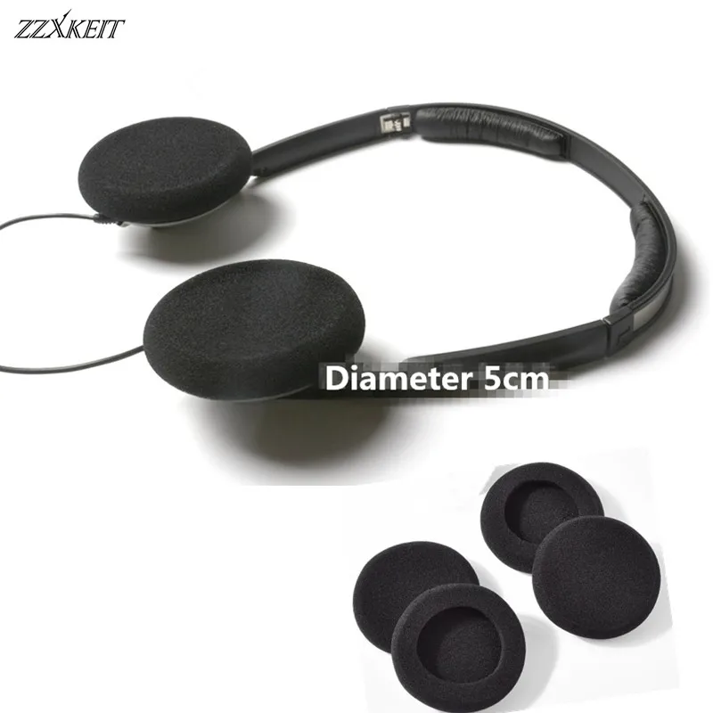 

10Pcs Black 5cm Foam Earbud Headphone Ear Pads Ear Tips Replacement Sponge Covers For Headset MP3 MP4 Ear Pads