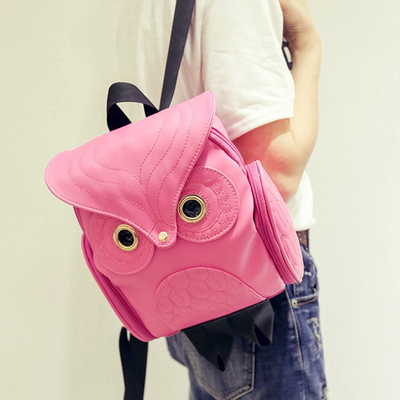 Женские рюкзаки милые модные в форме совы женский рюкзак с героями мультфильмов