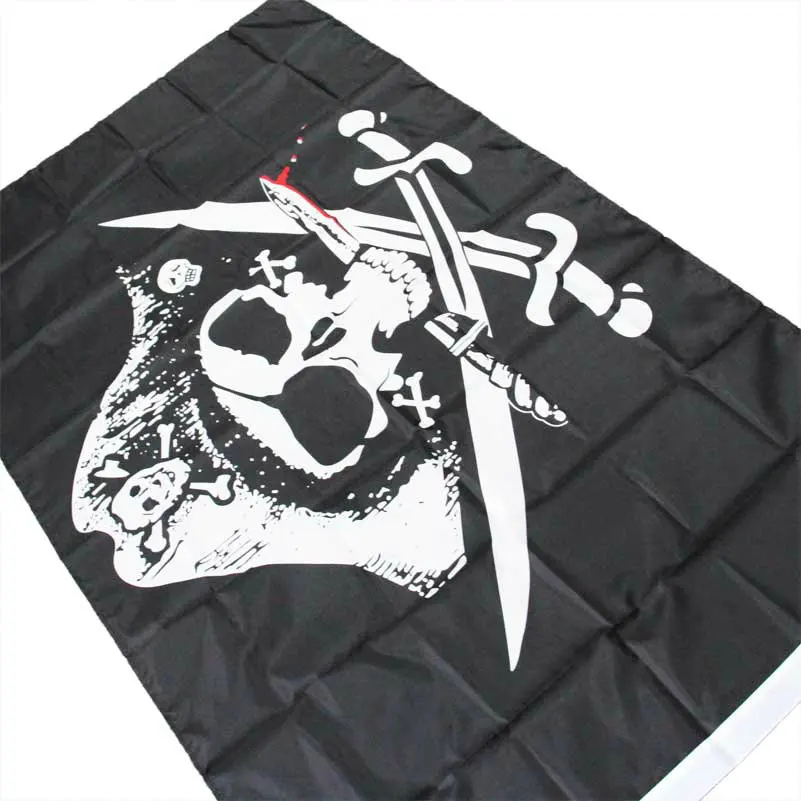 Новый Огромный Череп и крест 90x150 см Звездные Меги с люверсами украшение NN046|jolly roger