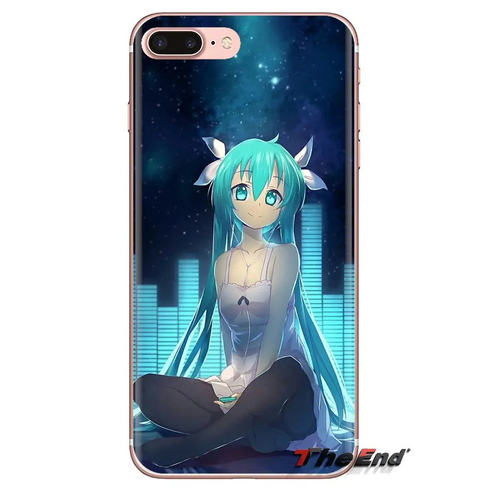 Аниме Мику Хацунэ прозрачный мягкий чехол Чехлы для Huawei G7 G8 P7 P8 P9 P10 P20 P30 Lite Mini Pro P