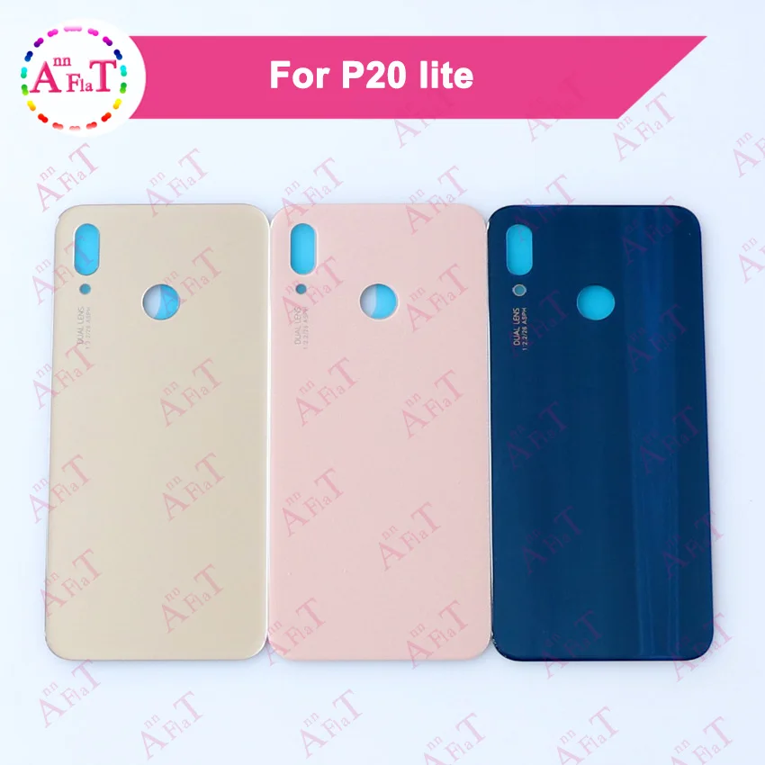 Задняя стеклянная крышка батарейного отсека для Huawei P20 Lite корпус сменная панель с