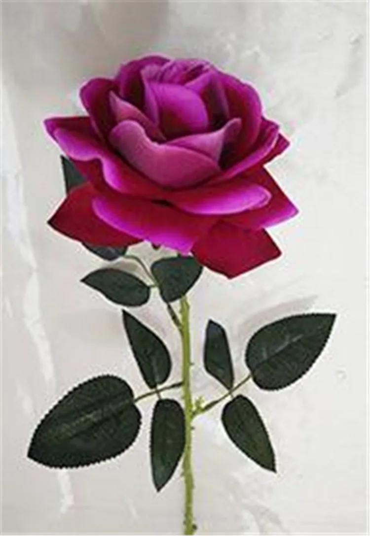 100 шт. искусственные вельветовые розы для свадебной вечеринки|velvet roses|single stem rosestem