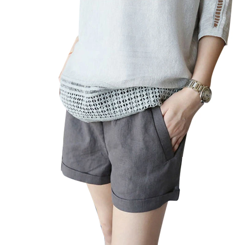 

Pregnant Shorts Casual Summer 2019 New Fashion Outside Wearing Pregnancy Clothes Thin Loose Wide-legged Maternity Short Pants