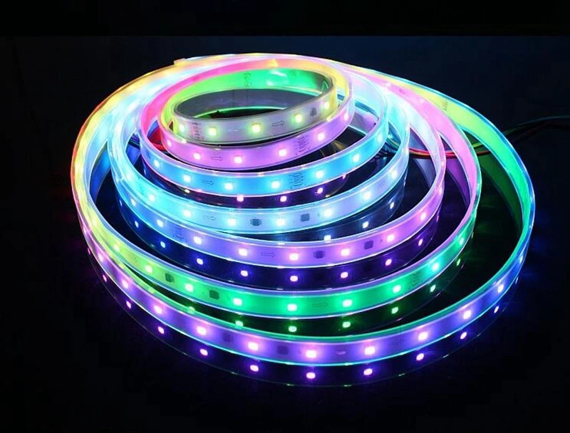 KZKRSR 6803 IC Dream Magic Color 5050 цифровая светодиодная лента DC12V 30LED/m IP67 водонепроницаемая