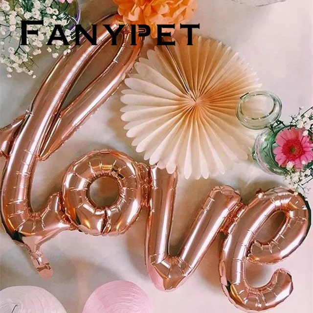 16 дюймов розовое золото буквы &quotНевеста быть&quot фольги воздушный шар любовь