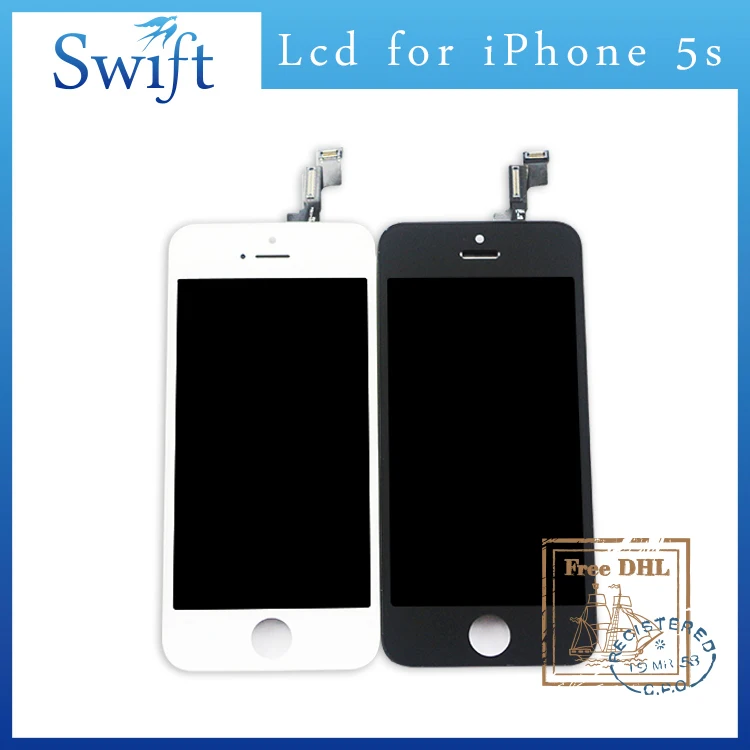 10 шт. ЖК-дисплей Дисплей для iPhone 5S Сенсорный экран планшета Ассамблеи Замена без
