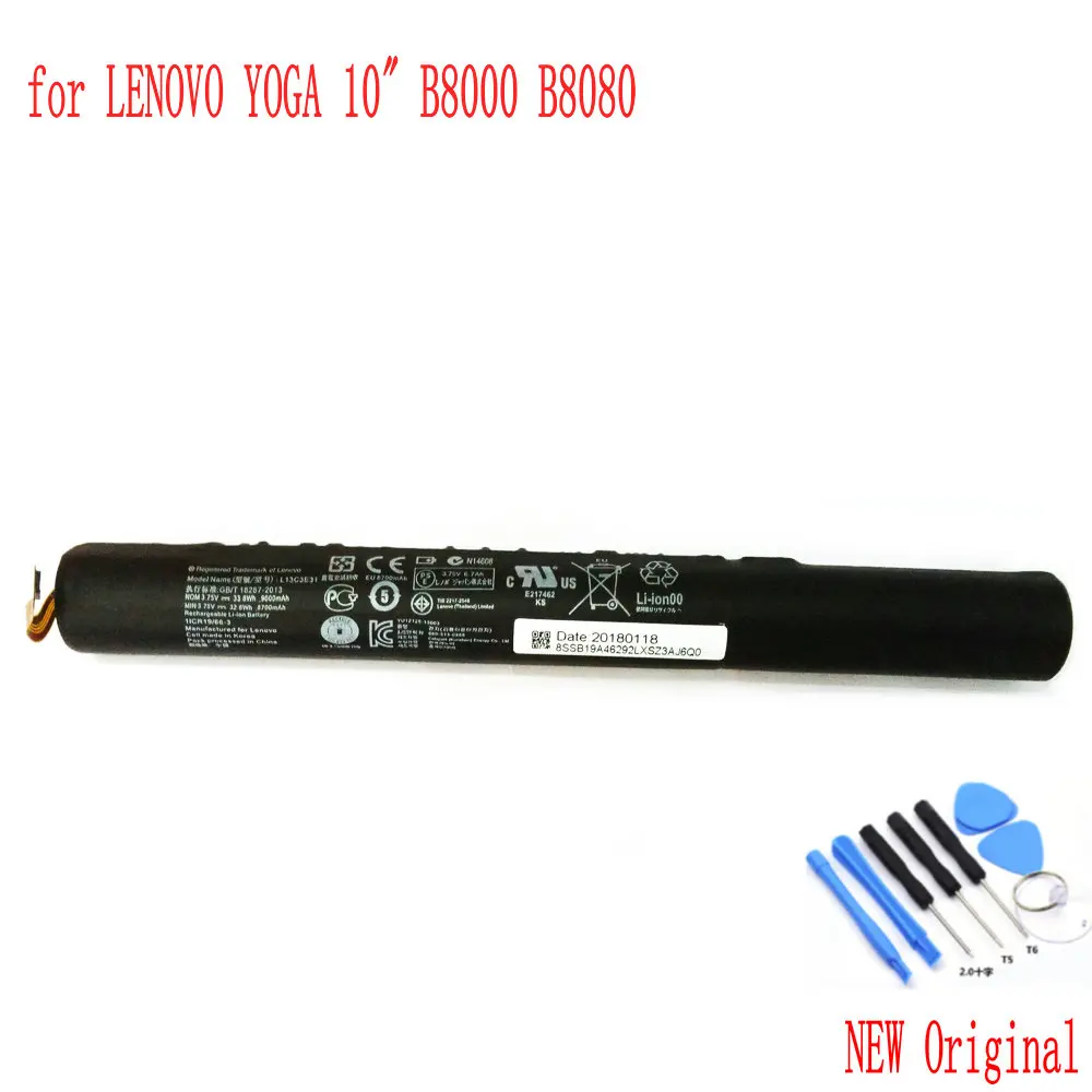100% Новый оригинальный L13D3E31/L13C3E31 Аккумулятор для Lenovo YOGA 10 &quotB8000 B8080 60046 60047