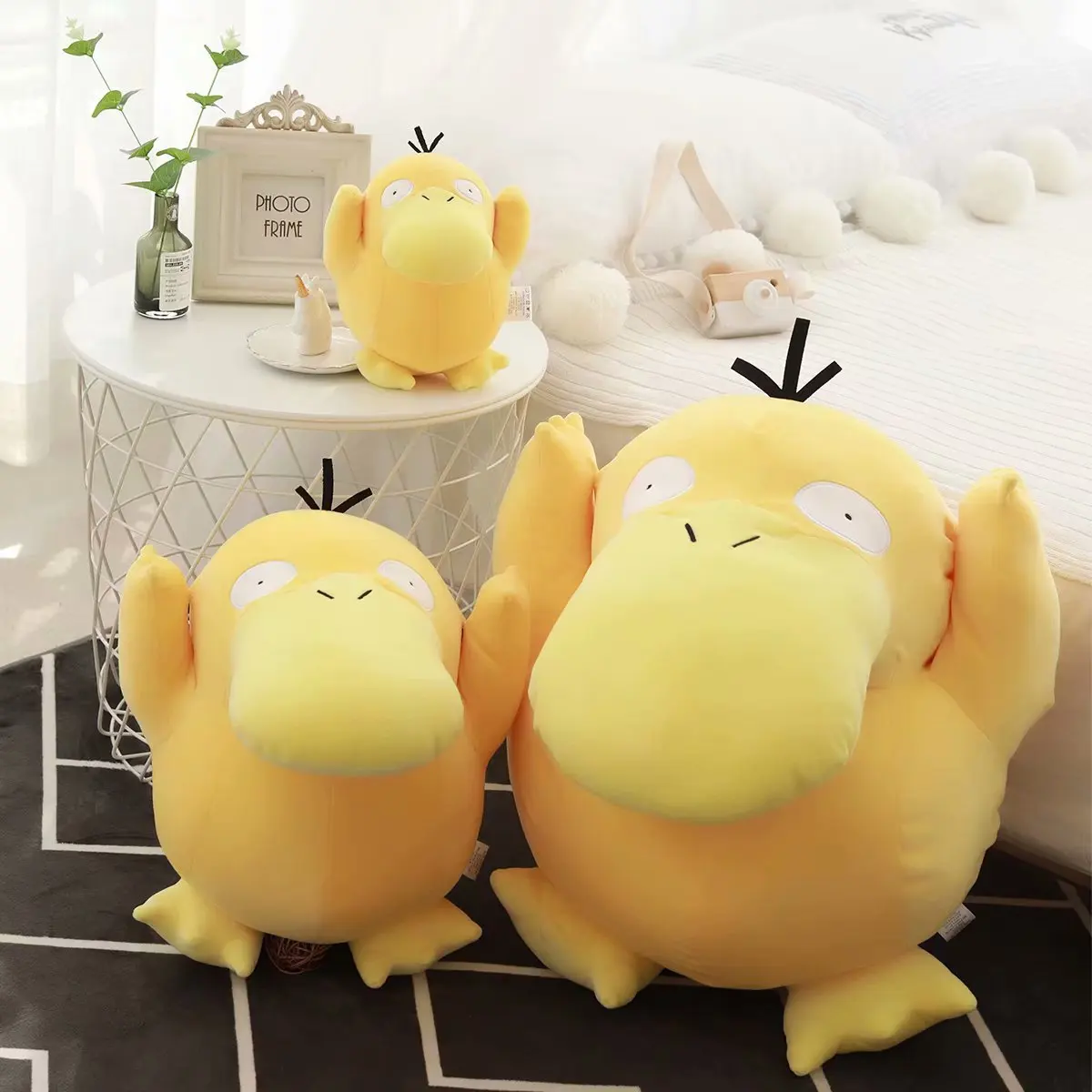 Супер мягкие игрушки Psyduck плюшевые аниме желтая утка кукла Пикачу друг милая с