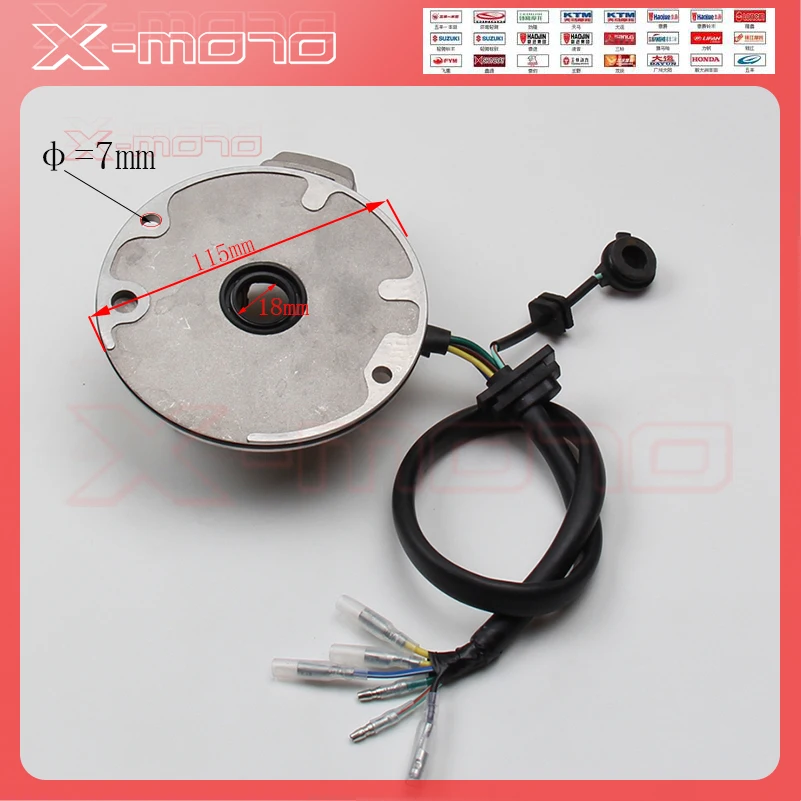 LIFAN Магнитная пластина статора 50 куб. См 90 110 125 Мотоцикл ATV Quad|stator kit|lifan engineengine magneto |