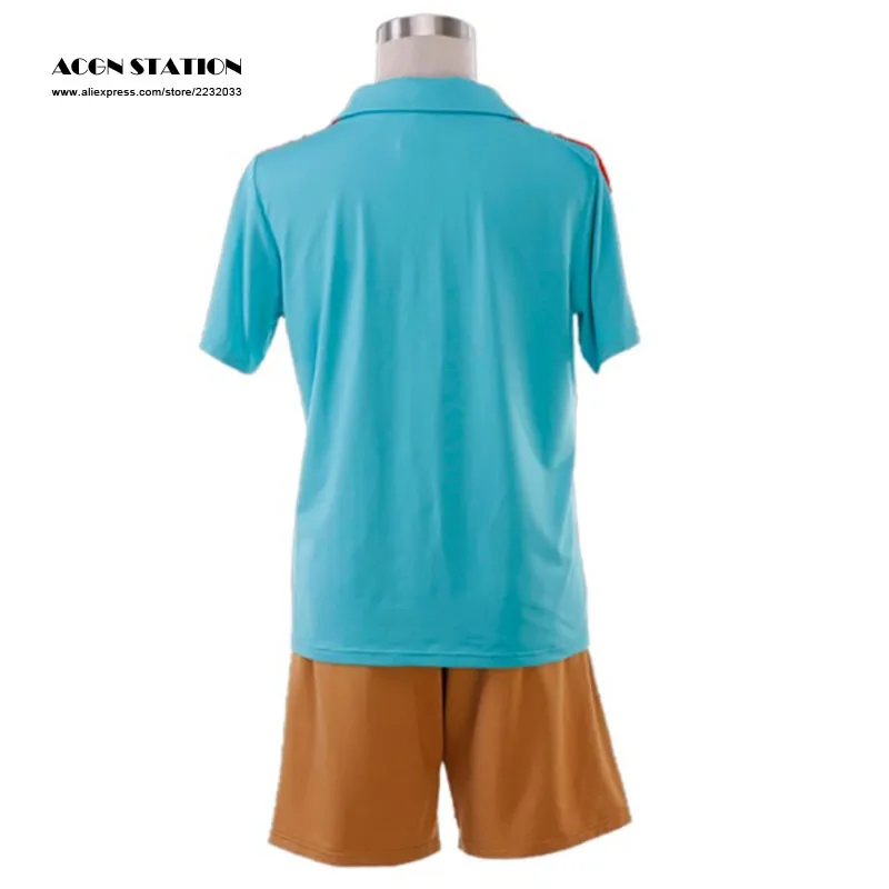Free Shipping New Inazuma Eleven Imperial School Cosplay Costume Blue Summer Football Boys Trikot | Тематическая одежда и