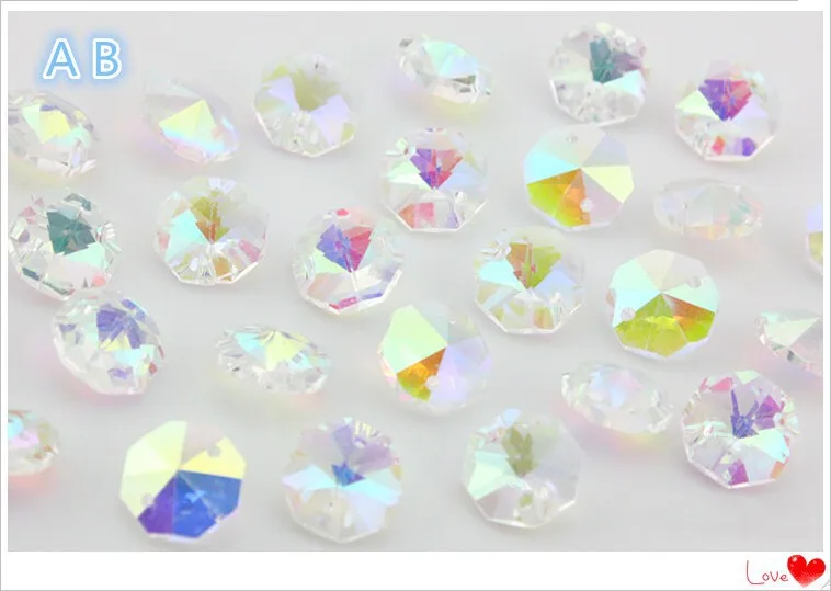 10 шт./лот Хрустальная сетка Призма подвески для люстры стекло освещение Lustre de Cristal лампы части с 3 восьмиугольными бусинами