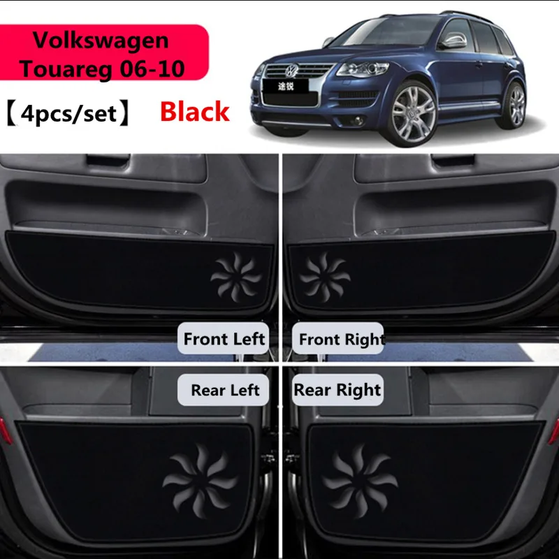 TAIJS двери автомобиля анти kick коврик для Volkswagen Touareg 2006 2010 4 шт./компл. Авто грязные