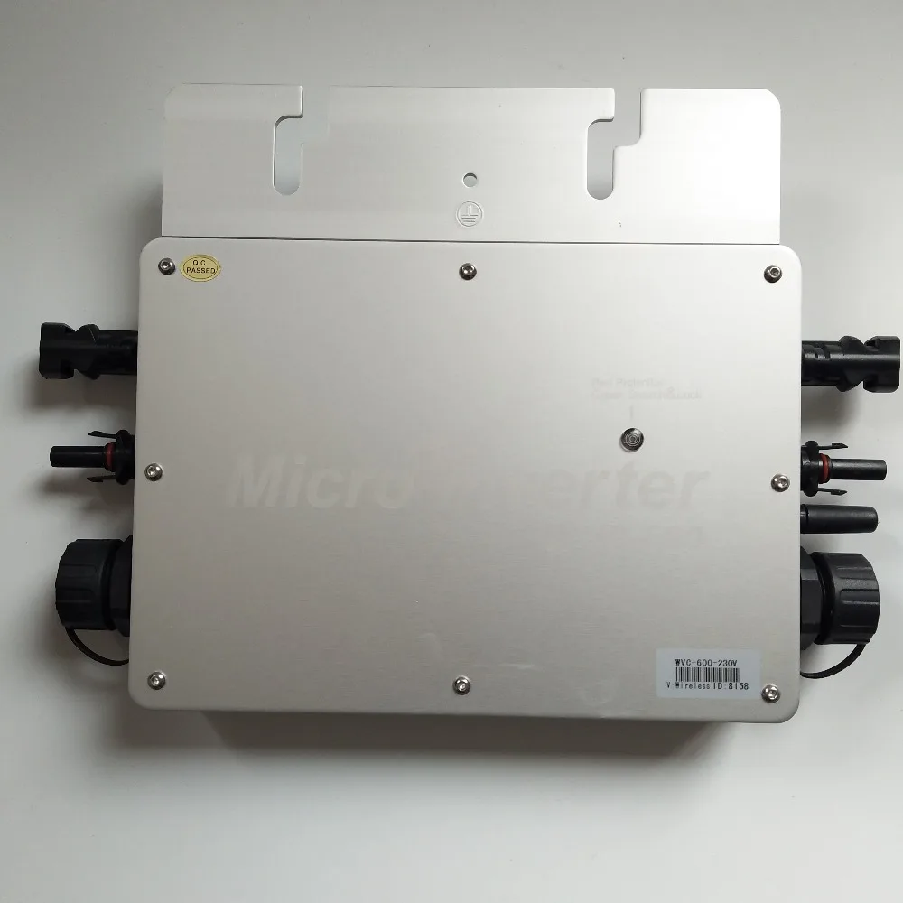 Водонепроницаемый микроинвертор WVC600 с солнечной сеткой IP65 600 Вт функцией