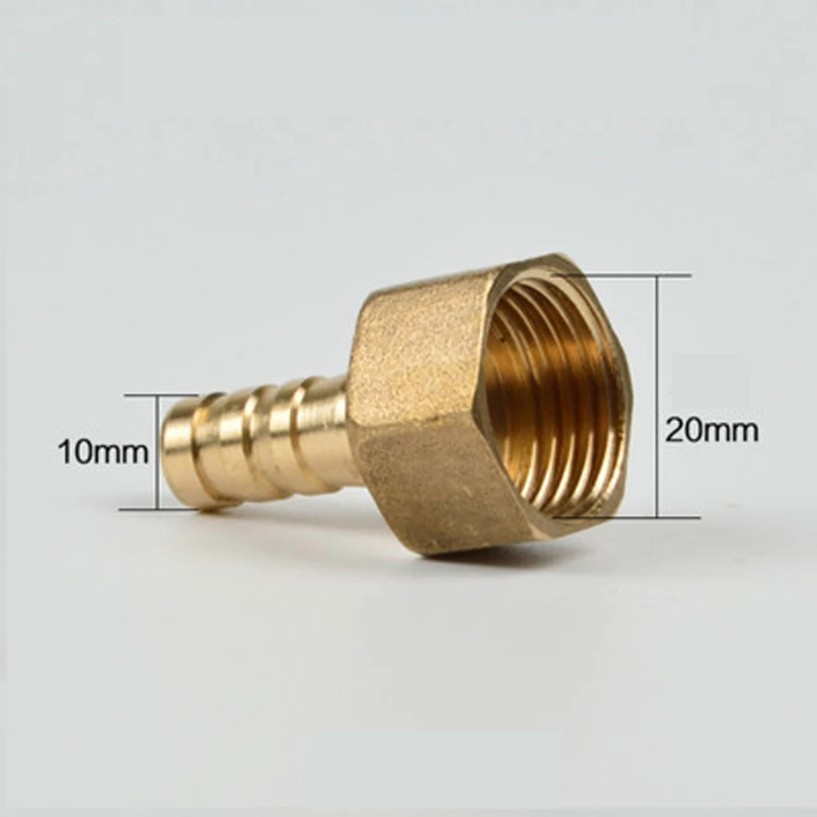 DN15 G 1/2 &quotBSP латунная резьба с внутренней резьбой 10 мм штуцер для шланга хвостовик