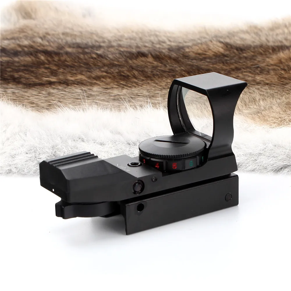 

NEW Tactical Combat Red Green Dot Sight Scope 4 level Reticle Rifle Scope Riflescope w/ Sunshade for Hunting Free /drop Shipping