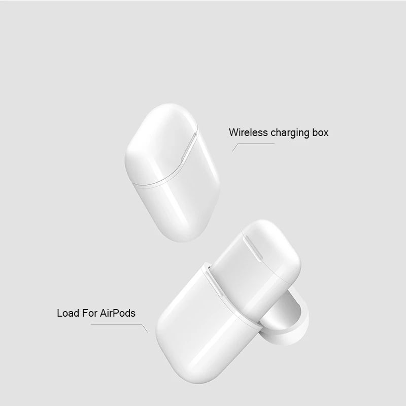 Защитный чехол для Apple airpods беспроводная зарядная коробка iPhone 7 plus X 8 хранения с