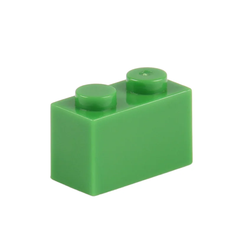 green 200pcs Мпц Творческий кирпича 1x2 300" сделай сам" Азов просветить строительные блоки классические наборы Совместимость Собирает Частицы Игрушки для детей - Цвет: green 200pcs