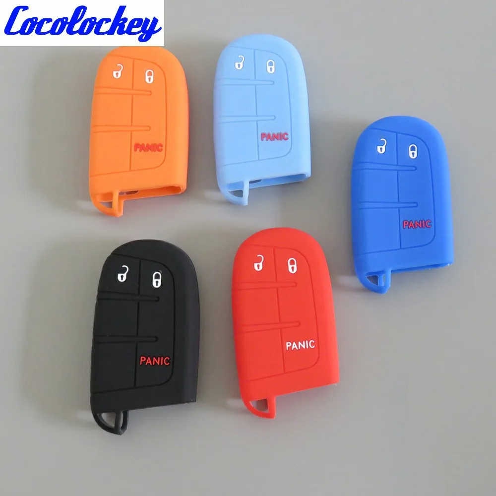 Силиконовый чехол Cocolockey для смарт ключа дистанционного управления JEEP CHRYSLER